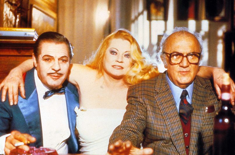 mastroiani, ekberg in fellini