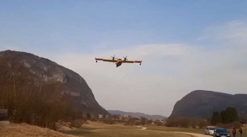 canadair, bohinjsko jezero