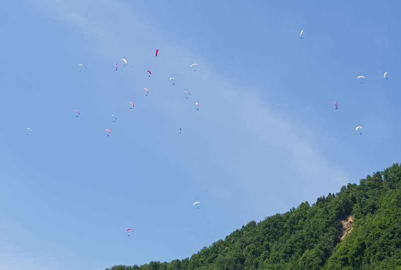 jadralni padalci, kobarid
