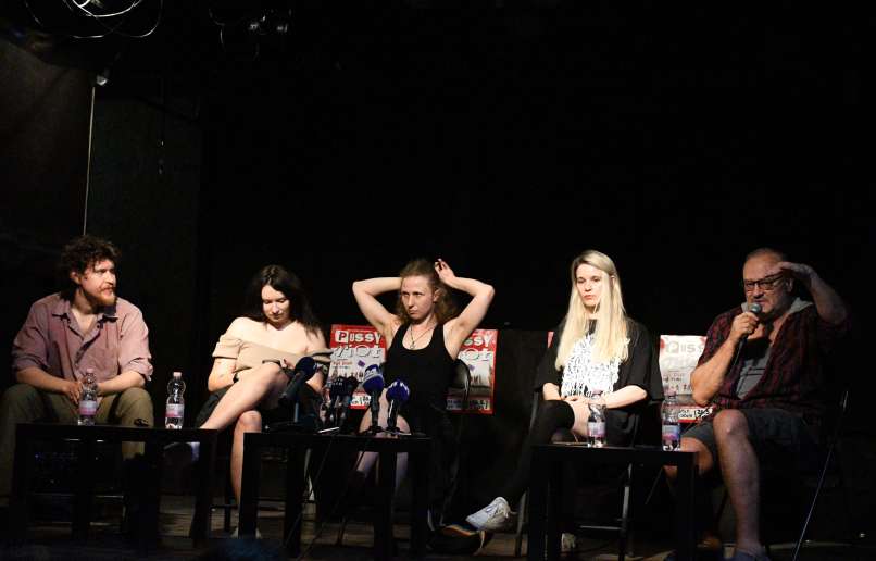 pussy-riot, novinarska-konferenca, ljubljana