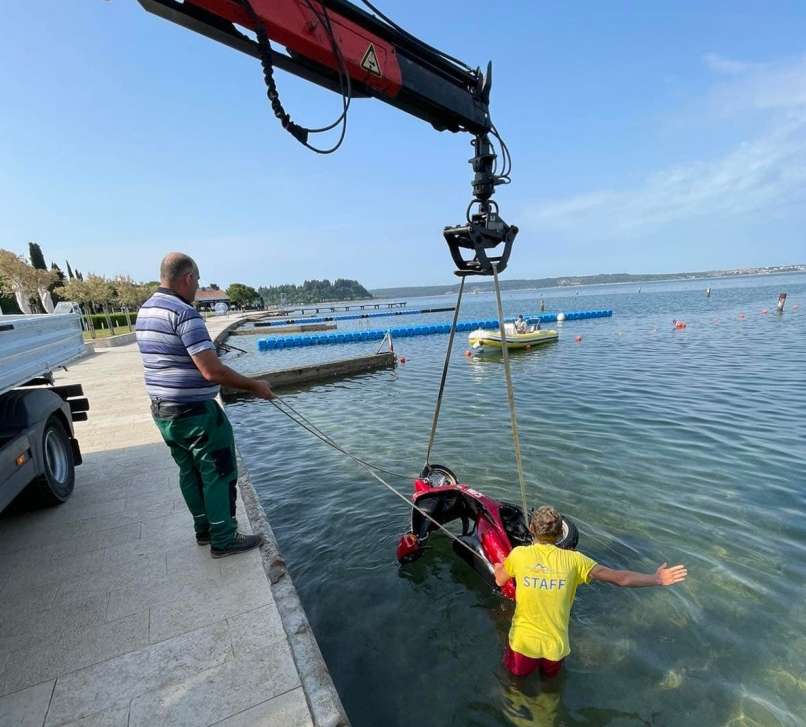 skuter, morje, portorož