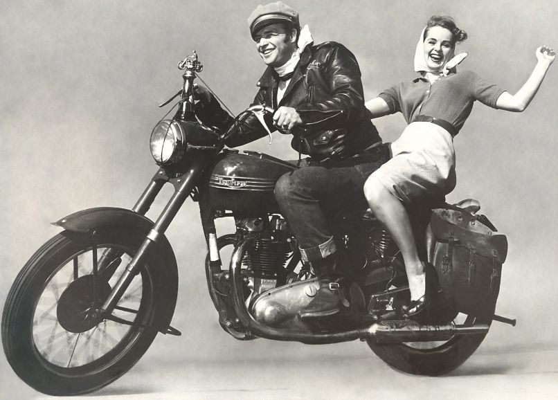 THE WILD ONE, Marlon Brando, Mary Murphy, 1954