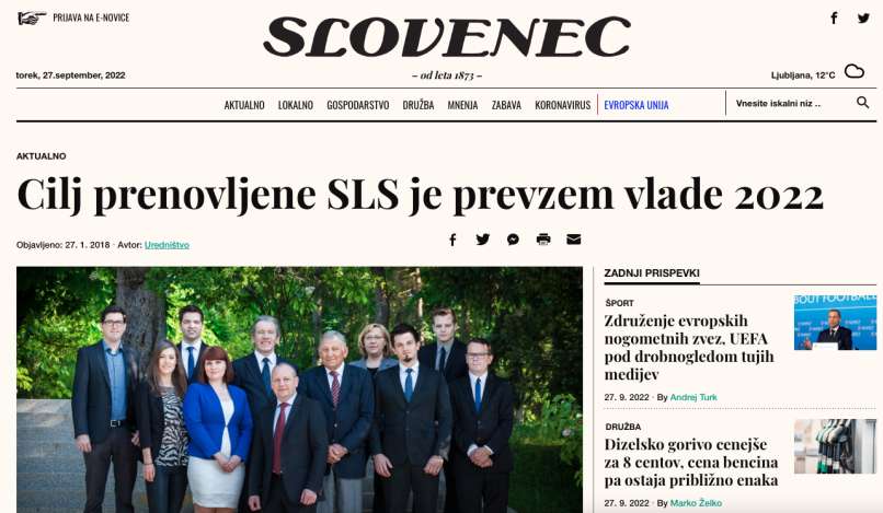 Slovenec - Jelševar