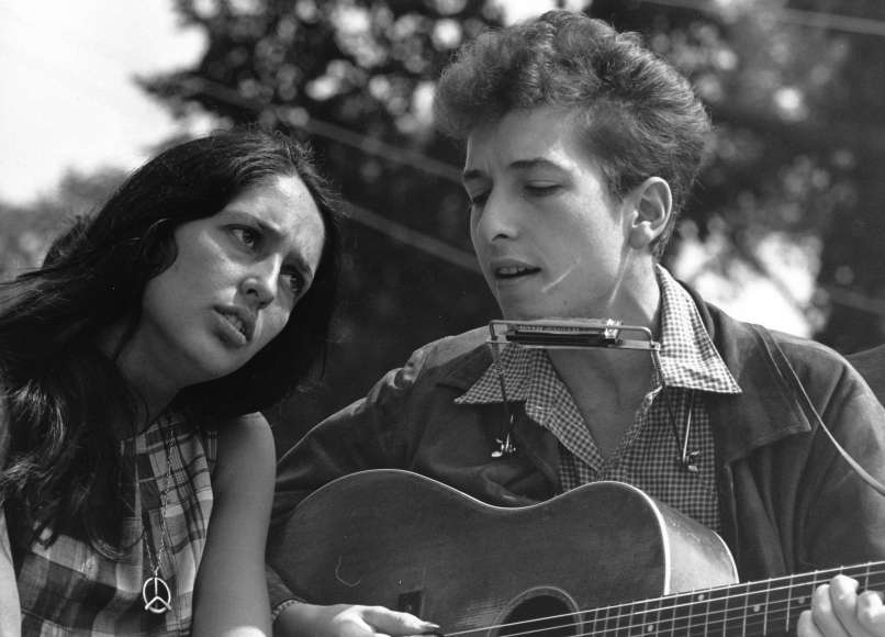 Joan Baez und Bob Dylan Foto 1963