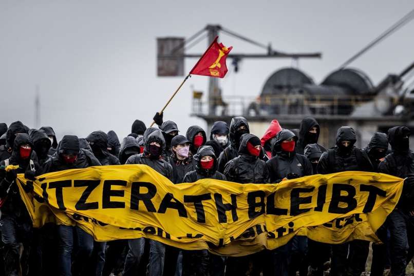 protesti v vasici Lützerath