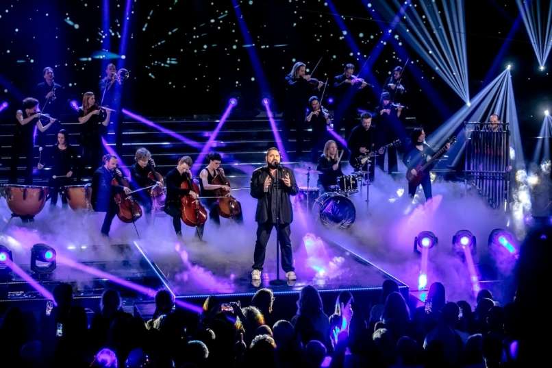 Marian Gold z orkestrom pred dnevi v nemški televizijsi oddaji