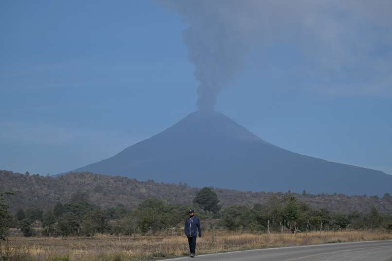 popocatepetl, vulkan, pepel, mehika,