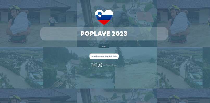 Poplave 2023, aplikacija