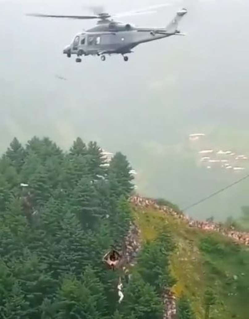reševanje, pakistan, gondola