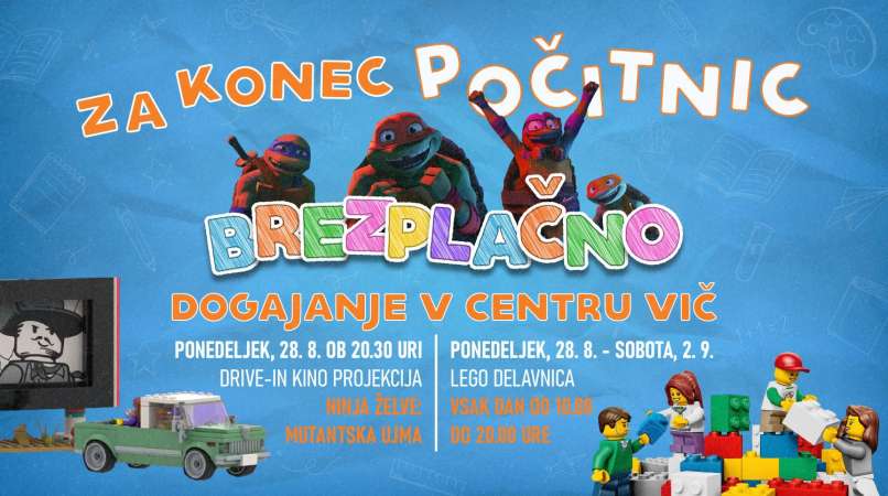 V Centru Vič vas čaka pestro dogajanje ob koncu šolskih počitnic