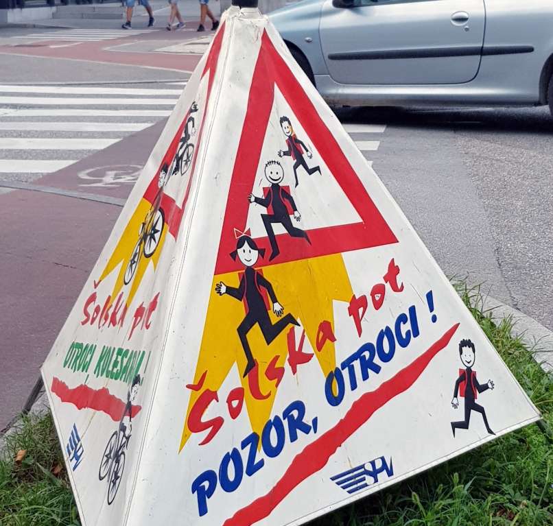 šolska, pot, prvi dan, promet, otroci, šola
