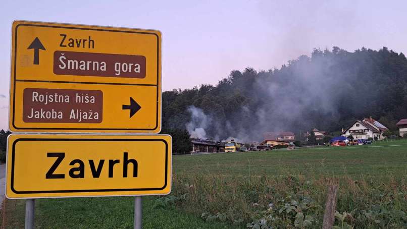 kmetija mis, zavrh pod šmarno goro, požar