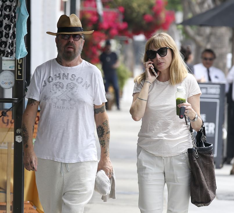 Dave Stewart s svojo tretjo ženo, fotografinjo Anoushko Fisz