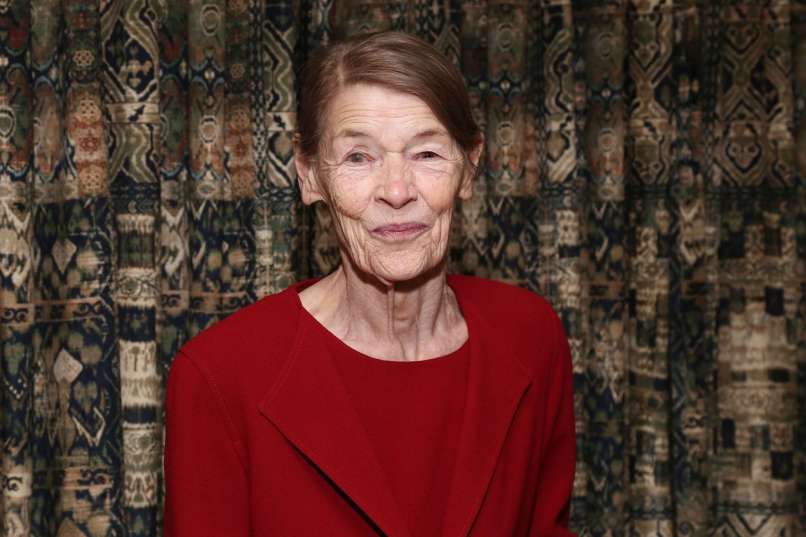 Glenda Jackson na zabavi ob premieri Hamleta na Broadwayu 2019