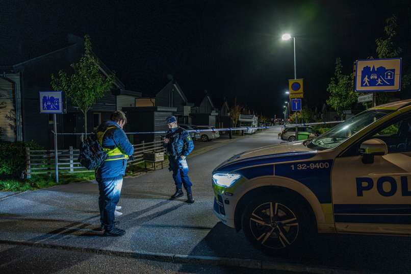 Švedska, tolpe, streljanje
