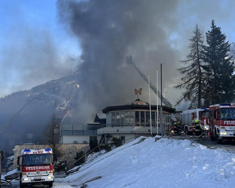 požar, hotel