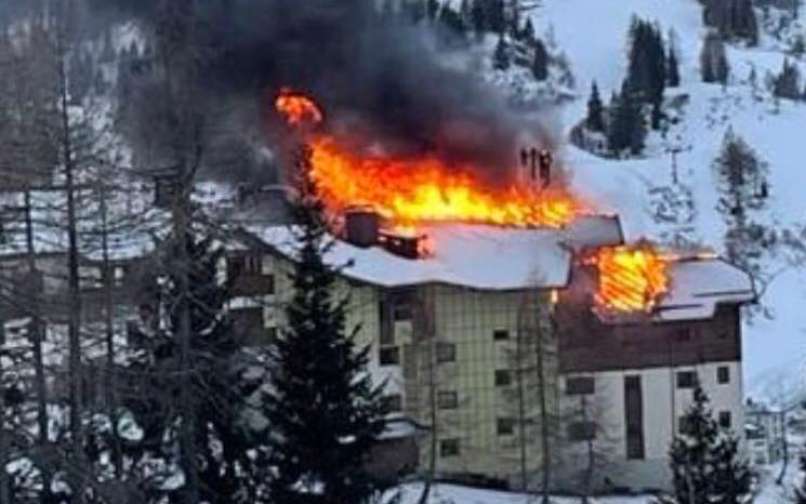 požar, hotel