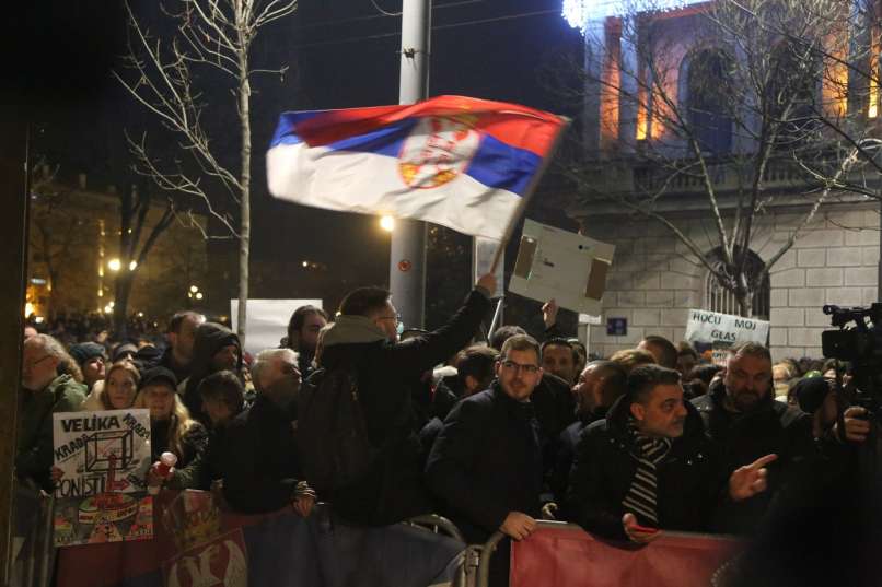 Protestni shod v Srbiji
