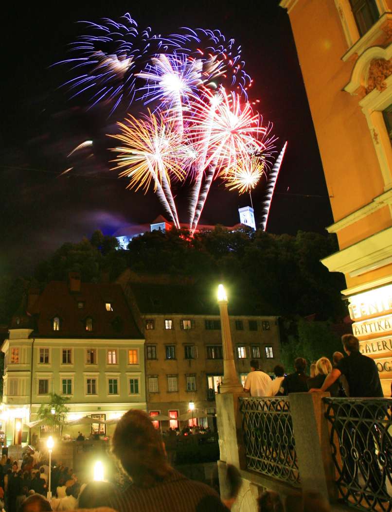 ognjemet, ljubljana, novo leto