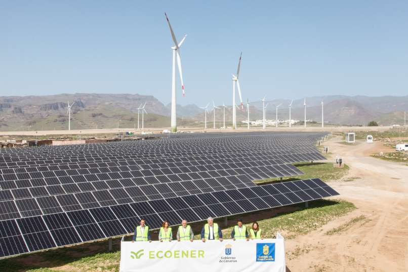 sončni paneli, vetrna elektrarna,  San Bartolomé de Tirajana, Gran Canaria