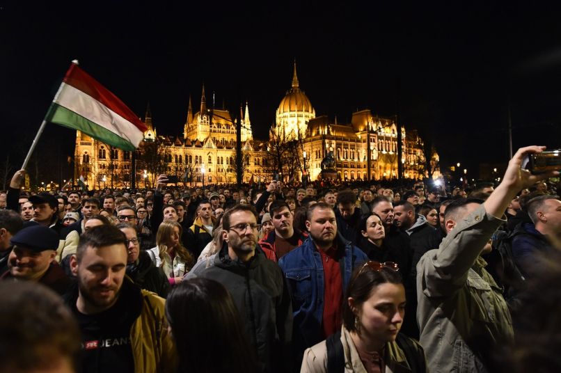 protest, madžarska, budimpešta