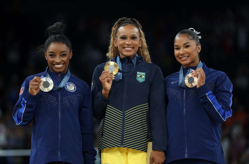 Simone Biles, Rebeca Andrade, Jordan Chiles