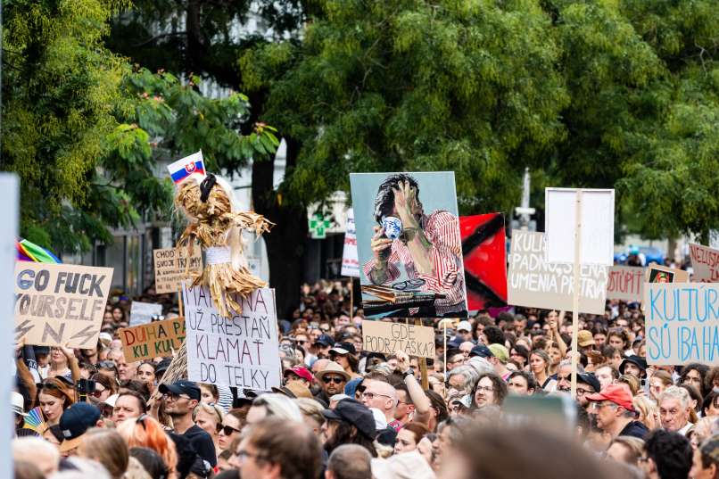 protest, bratislava