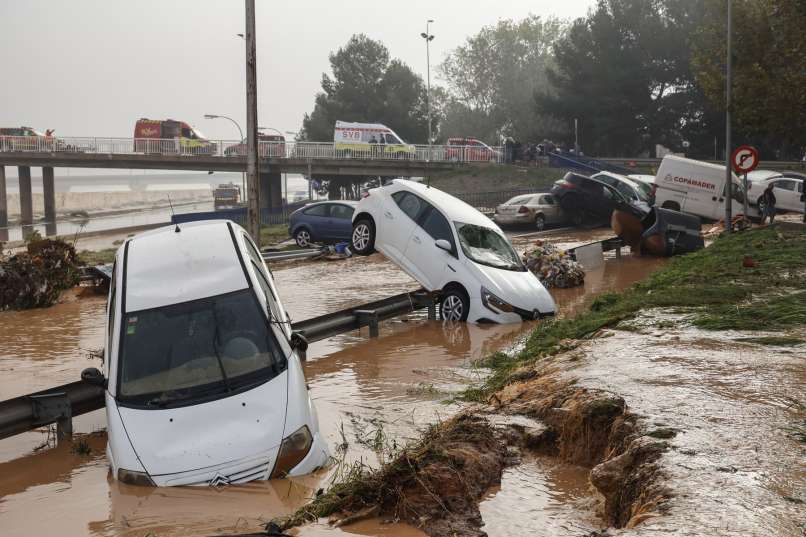 reka turia, valencia, poplave