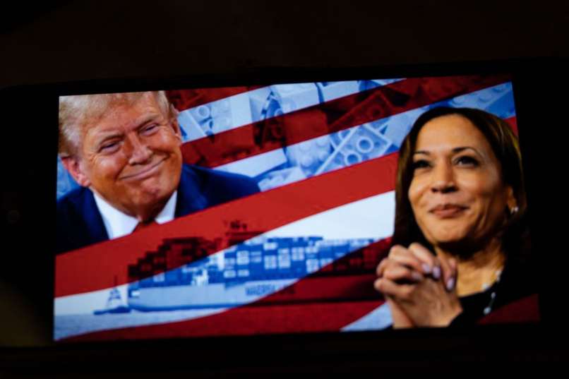 trump, harris