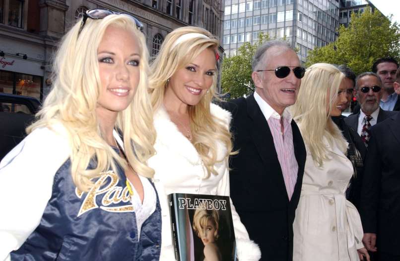 Kendra Wilkinson, Bridget Marquardt, Hugh Hefner, Holly Madison