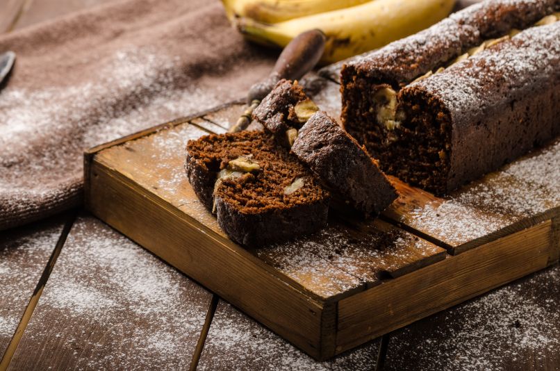 Čokoladni bananin kruh