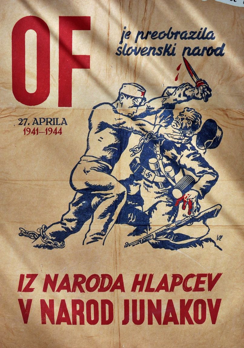 Plakat OF, partizani