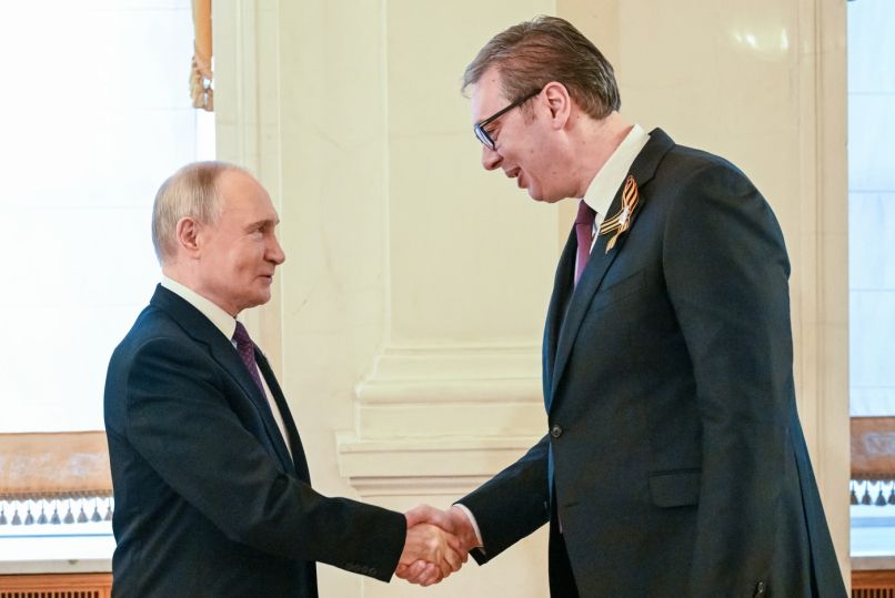 Vladimir Putin in Aleksandar Vučić