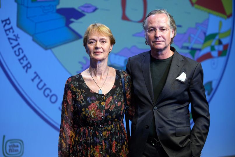 Marjana Karner (Tomaževa mama) in David Sluga (Tomaž) - Foto Katja Goljat
