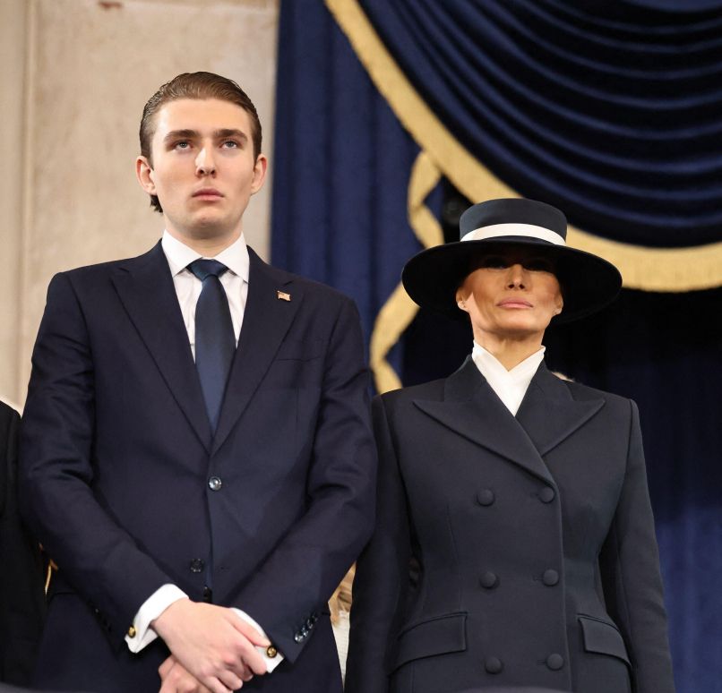 Barron Trump, Melania Trump