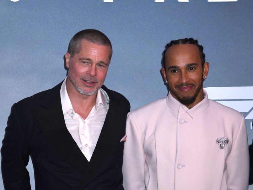 Brad Pitt, Lewis Hamilton