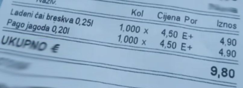 sok cena hrvaška