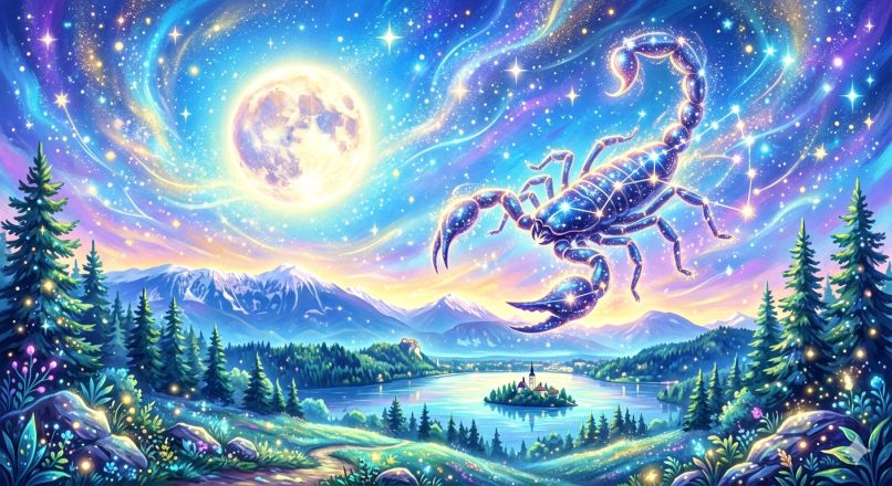 polna-luna, skorpijon