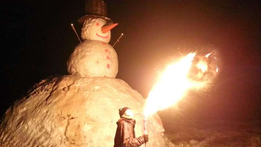 FOTO: Sneženi mož velikan