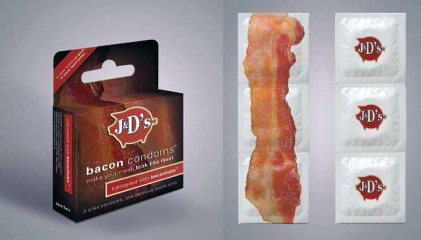 Kondomi z okusom slanine?