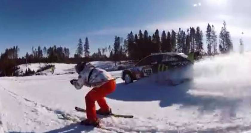 VIDEO: Nora vožnja po snegu