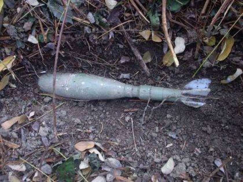 V Krškem našli neeksplodirano minometno mino