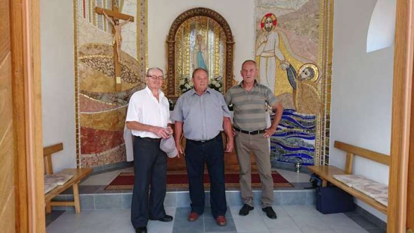 FOTO: Blagoslov mozaika v kapeli na Jelševniku