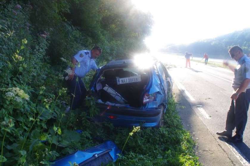 FOTO: Nesrečo povzročil 20-letni voznik začetnik