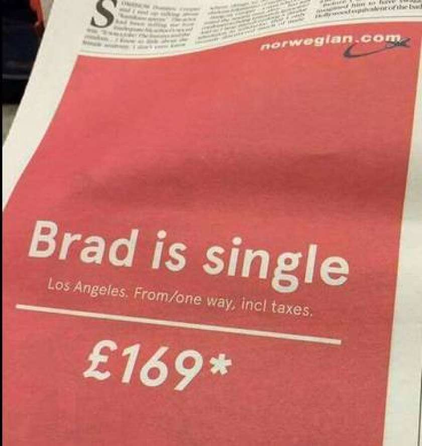 FOTO: &#34;Brad je samski, vsi v LA&#34;