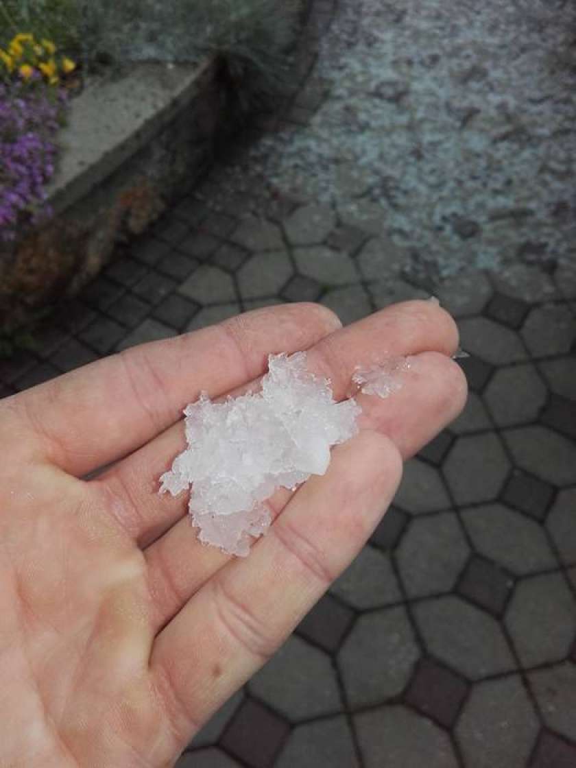 FOTO: Nevihta v Šentjerneju