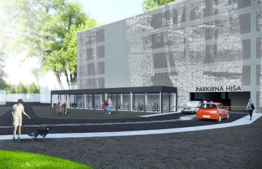 FOTO: Parkirno hišo bodo začeli graditi maja