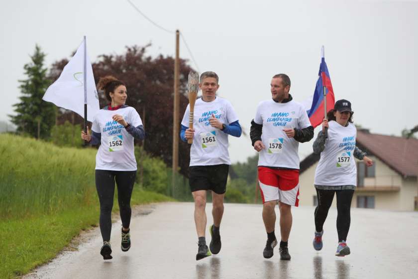 FOTO: Slovenska bakla je obiskala tudi Mirno