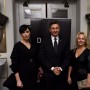 Predsednik republike Borut Pahor v družbi odgovorne urednice revije Zarja Melite Berzelak (levo) in direktorice uredništev Media24 Tanje Škarjot.