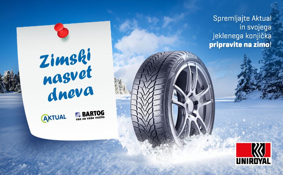 Varno po snegu s pnevmatikami Uniroyal